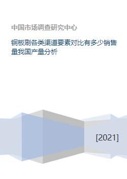 铜板刷各类渠道要素对比有多少销售量我国产量分析