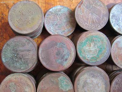 处理10文铜板355个,古币,清朝,通宝/重宝/元宝,铜币,单件销售,se10838456,零售,七七八八古币收藏